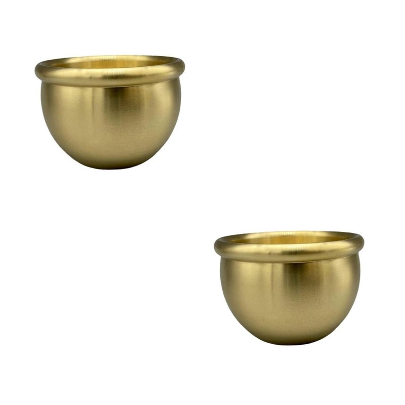 2 Pcs Copper Incense Burner Decorative Ornament Multi Functional Ashtray For Office Home Premium Quality Ambiance - Image 2