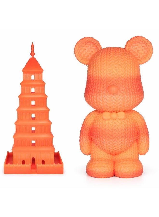 robotgcc PLA Basic Orange 1.75mm 3D Printing Material 1KG Spool for FDM 3D Printing Smooth Extrusion Stable Diameter ±0.02mm Low Warping Strong Layer Adhesion Easy Print PLA 3D Printing Material for Prototyping Engineering Models DIY Education Compatible with Most 3D Printers Bright Orange Color Matte Surface High Detail Accuracy Consistent Color Output Reliable Performance Continuous Printing No Clogging Uniform Winding Precision Printing Durable Results - Image 3