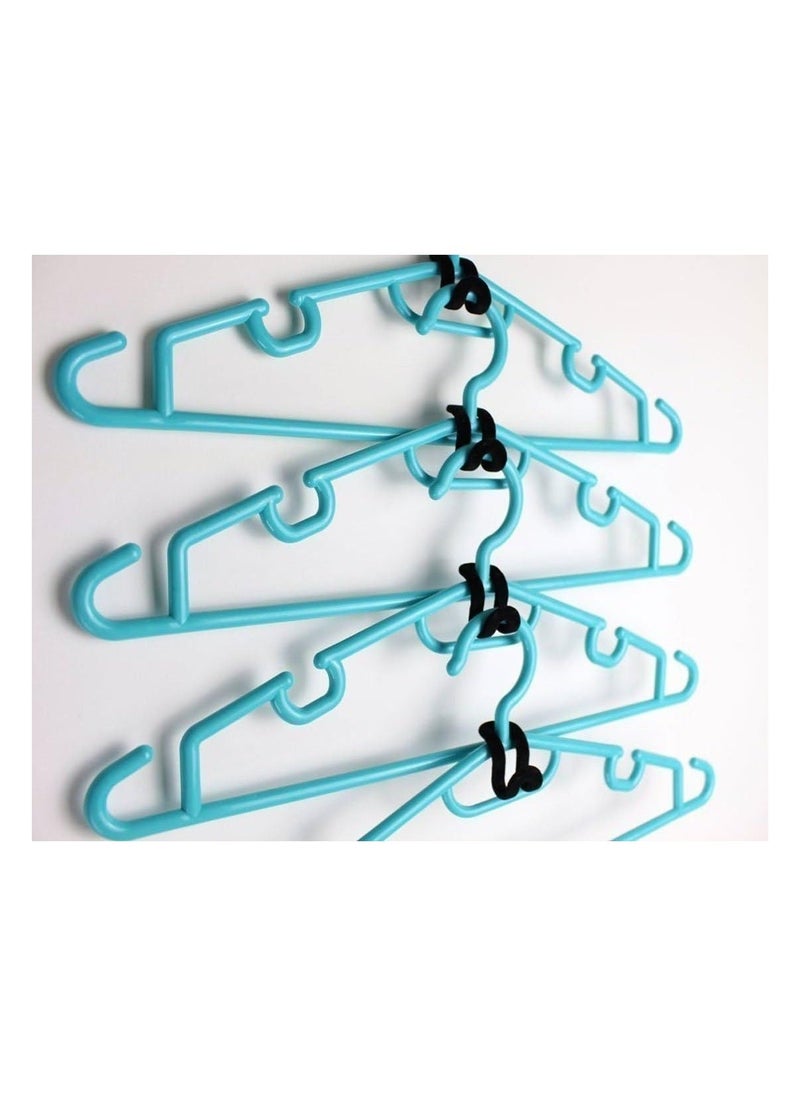 Mini Cascading Hanger Hooks, 15 Pcs Hanger Connection Hook for Clothes Hanger or Velvet Hanger (Black)  - Image 3