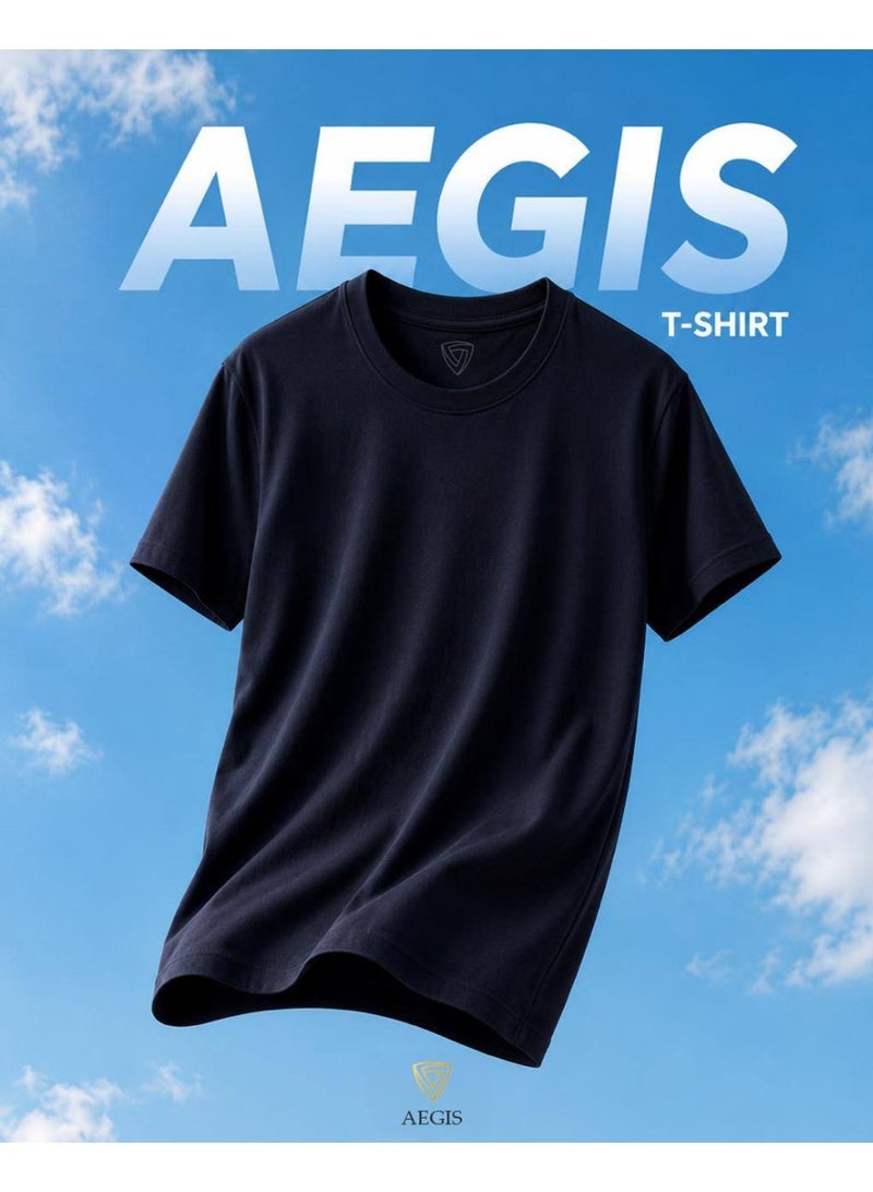 aegis store Mens t-shirt navy blue - Image 2
