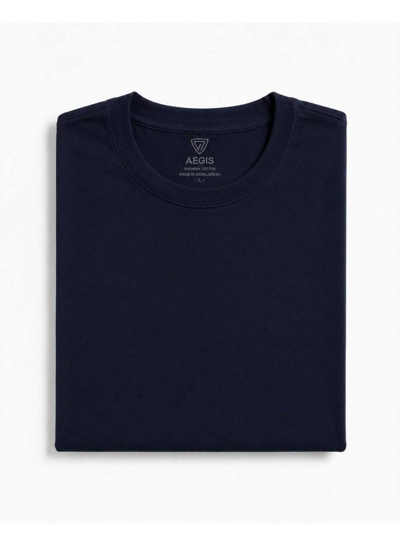 aegis store Mens t-shirt navy blue - Image 4