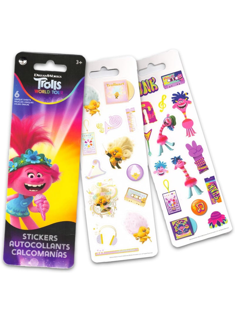 Trolls Trolls Tote Bag Set  Bundle with Trolls Hair in the Air Tote for Beach Groceries Storage Plus Stickers Tattoos More  Trolls Shoulder Bag for Women  - Image 4