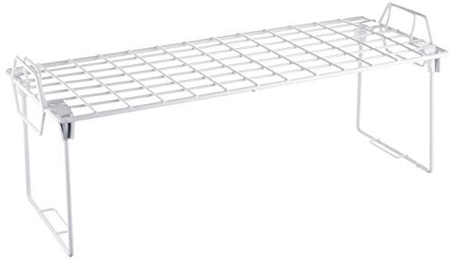 Whitmor Whitmor Wire Grid Stacking Shelf Medium 7D x 18W x 7H White 