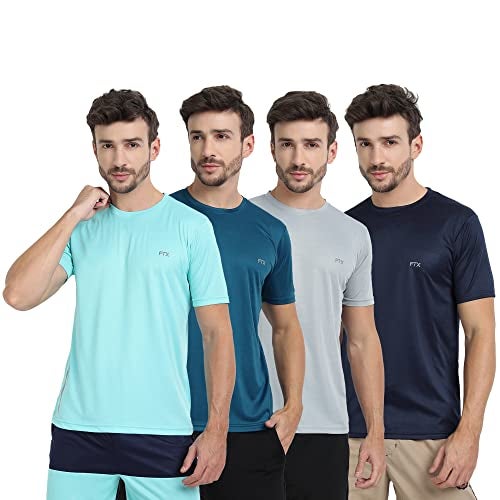 FTX Mens Polyester Regular Fit T-Shirt Multicolor L - Image 1