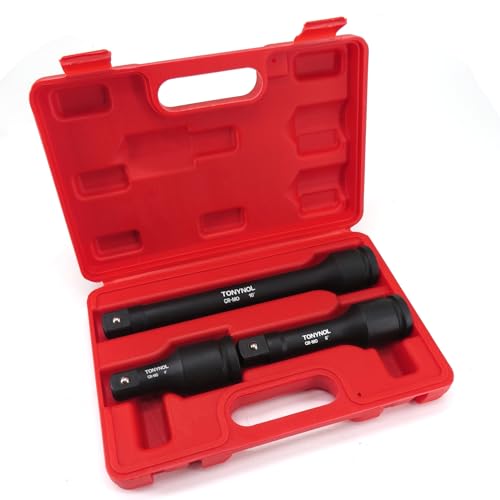 TONYNOL 1" Drive Impact Extension Bar,3 PCS(4",6",10"),Cr-Mo Steel,With a Storage Case. - Image 1