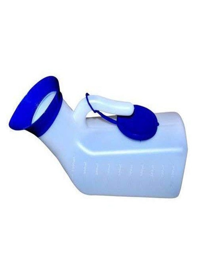 Indiginous Unisex Urine Pot For Male And Female 2 In 1 (Capacity Upto 1000 ML), Blue - Image 1
