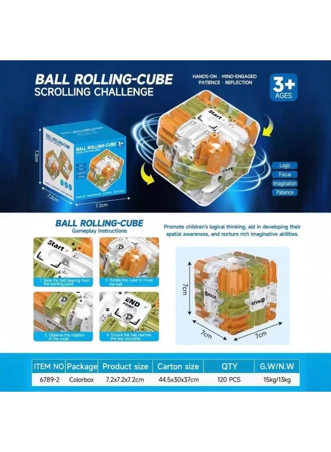 لعبة مكعب سحري ثلاثي الأبعاد بنظام الكرة المتدحرجة - التوافق المثالي بين التفكير المنطقي والتخلص من الضغط