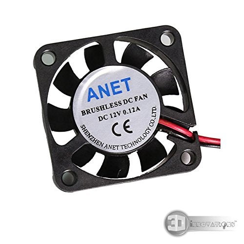 3DInnovations 3D Printer Extruder/Hotend Cooling Fan 40X40X10 mm, 0.12A, Cable 1 Meter Long with XH2.54 White Connector (12v) - Image 3