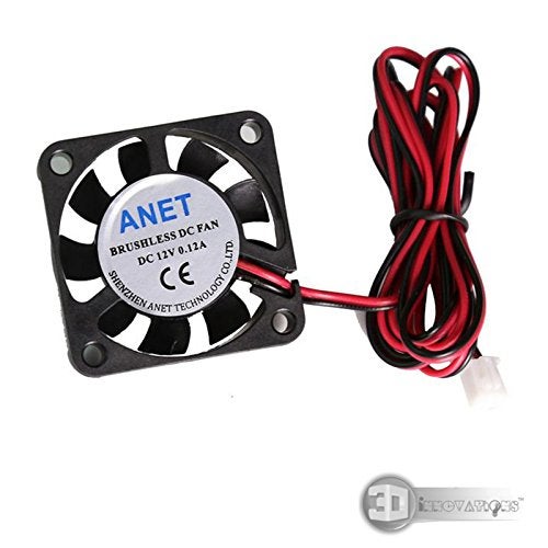 3DInnovations 3D Printer Extruder/Hotend Cooling Fan 40X40X10 mm, 0.12A, Cable 1 Meter Long with XH2.54 White Connector (12v) - Image 5