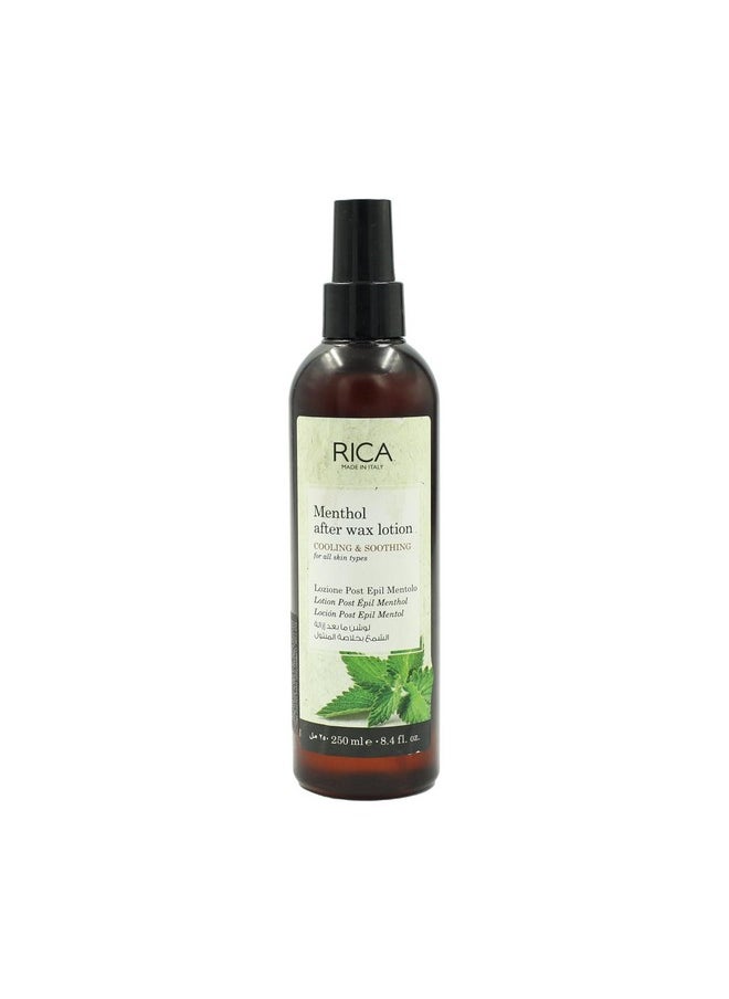 Rica Menthol After Wax Lotion for All Skin Type with Sun flower Oil, Jojoba Oil & Vitamin E - 250ml - pzsku/Z95FD4F5F65D561F263ADZ/45/_/1738305629/dccc7c25-b1cf-4fd3-8557-153cae0c2e2a