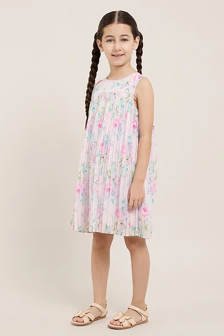 أر أند بي Floral Print Sleeveless A-Line Dress