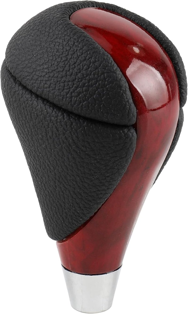 AUTOKAY Walnut Wood Leather Gear Shift Knob Fits for Lexus is F IS250 IS350 LS460 LS600h SC300 SC400 GS300 GS350 GS400 GS430 GS450h GS460 ES300 ES300h ES330 ES350 RX350 RX450h - Image 1