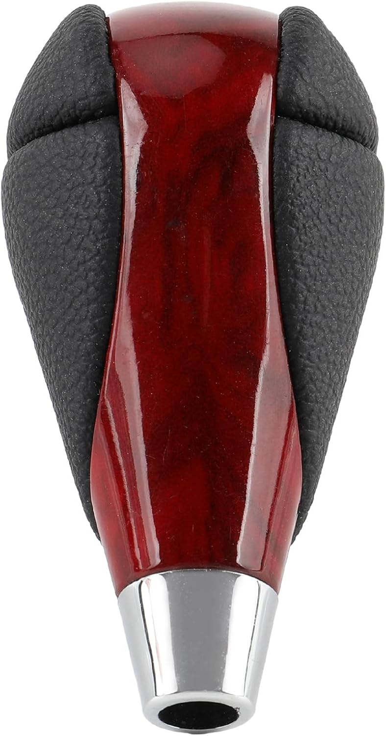 AUTOKAY Walnut Wood Leather Gear Shift Knob Fits for Lexus is F IS250 IS350 LS460 LS600h SC300 SC400 GS300 GS350 GS400 GS430 GS450h GS460 ES300 ES300h ES330 ES350 RX350 RX450h - Image 2