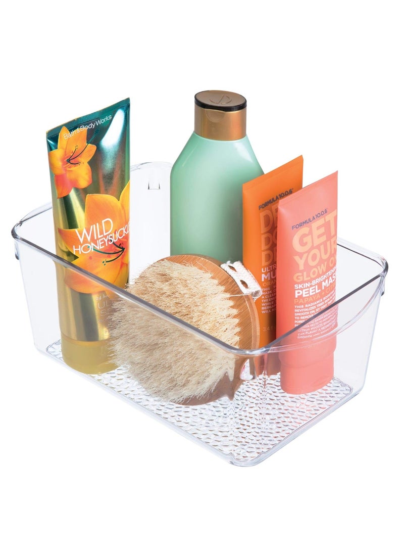 InterDesign InterDesign Rain Cosmetic Organizer for Vanity Cabinet to Hold Makeup Beauty Products  Clear  - Image 1