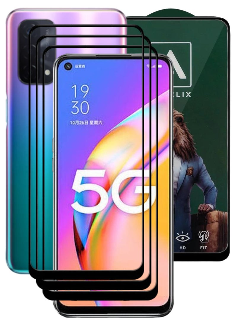 ACLIX 3 Pieces Antistatic ESD Dustproof Premium Quality High Definition Tempered Glass Screen Protector Designed For Oppo A93 5G - Image 1