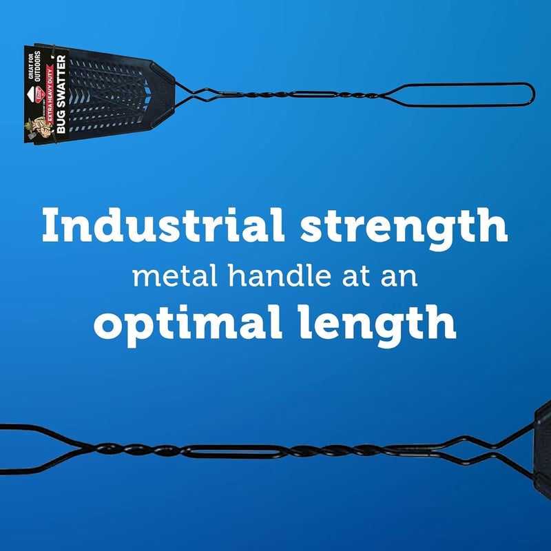 Enoz Sergeant Swat Bug Swatter - 3 Pack - Heavy Ultra Duty Manufactured Flyswatter - Environmentally Conscious, Effective, and Inexpensive Method to Control Flying Insects - Image 4