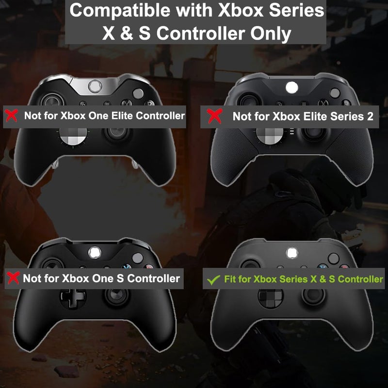Ikpek 2 Pack Bumpers Replacement LB RB Button for Xbox Series X/S Controllers, White Shoulder Trigger Buttons Top Middle Bracket for Xbox Series Controller - Image 2
