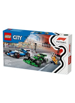 LEGO City F1 Grid with VCARB & Sauber Race Cars - Buildable Formula 1 Car Toys, 2 Driver Minifigures, Marshal, & Starting Lights Line - Fun Gift Idea for 6+ Year Old Boys & Girls - 60474 (313 pieces)  - Image 3