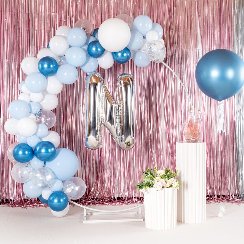 Restaurantware-Balloonify 40 Inch Letter Balloon, 1 Large Alphabet Party Balloon - Letter N, Self-Sealing, Silver Foil Mylar Balloon, Hanging Loop, Decoration For Birthday, Wedding, Or Graduation - Image 4