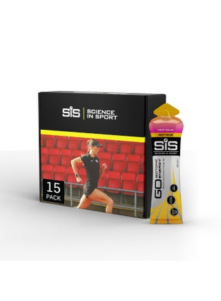 GO Isotonic Energy Gels | 22g Carbohydrates | Low Sugar | Easily Digestible | Gluten Free | No Water Needed | Running Gels | Fruit Salad Flavour | 15 Pack