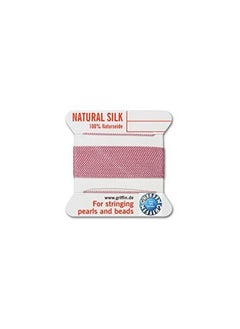 Natural Silk Thread For Stringing Pearls And Beads Size 6 Dark Pink