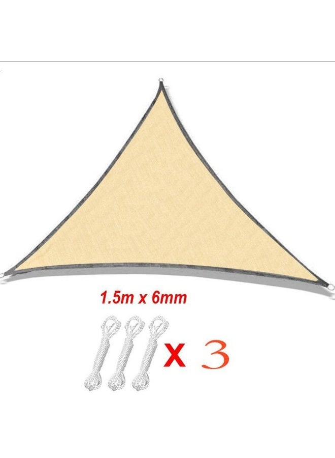 Generic UV Protection Outdoor Triangle Sun Shade Sail – Waterproof Canopy Tarp with Reinforced Edges & Grommets for Patio, Garden, Camping  - Image 4