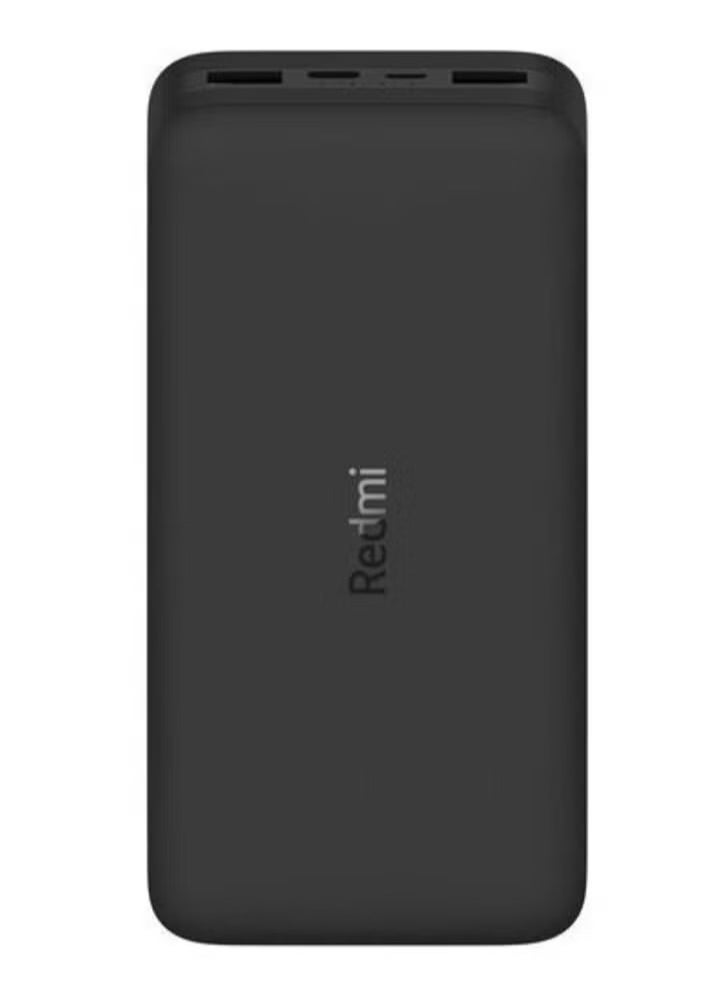JAJEEK Redmi 18W Fast Charger Power Bank 20,000mAh (Xiaomi) – Ultra-Fast Charging for Phones, Tablets, Laptops, and More, High Capacity, Portable Power Solution for On-the-Go, Dual USB Output, Quick Recharge, Black - Image 1