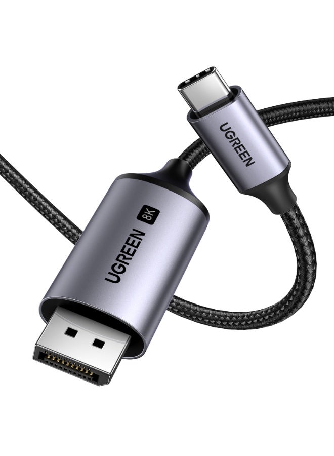 يو جرين 8K USB C to DisplayPort Cable 1M, Type C Thunderbolt 3/4 to DP Cable 8K@60HZ,4K@240HZ/144HZ/120HZ,2K@360HZ, for iPhone 17/16 Series, Macbook Pro/Air,Galaxy S23/23+,iPad Pro/Air/Mini,Dell XPS - Image 1