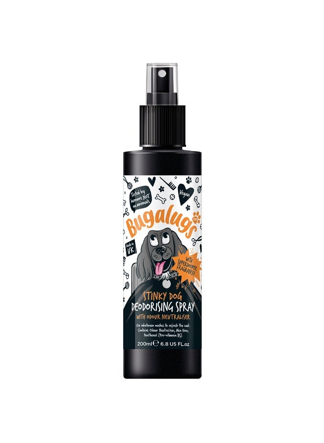 Bugalugs Stinky Dog Deodorising Spray 200ml (6.8 Fl Oz)
