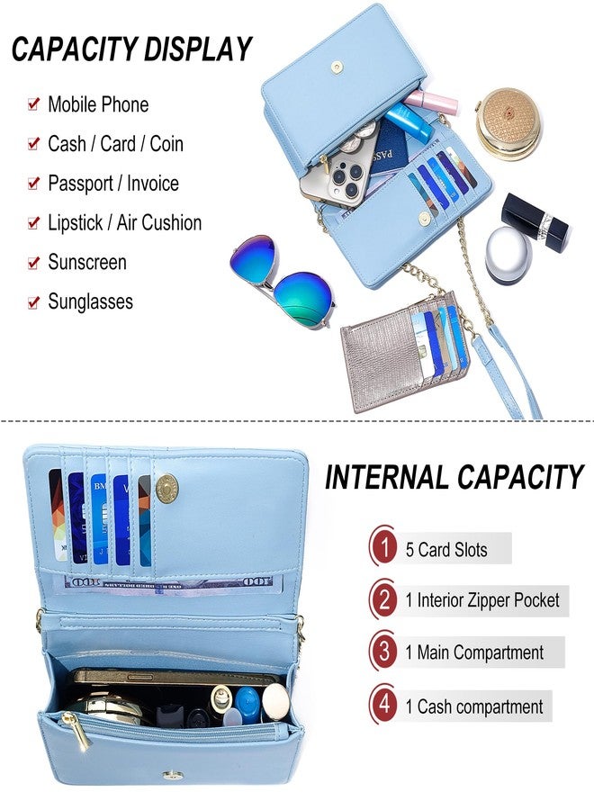 KUKOO Small Crossbody Bag for Women Cell Phone Wallet Purse Clutch Handbags with Credit Card Slots - Image 3