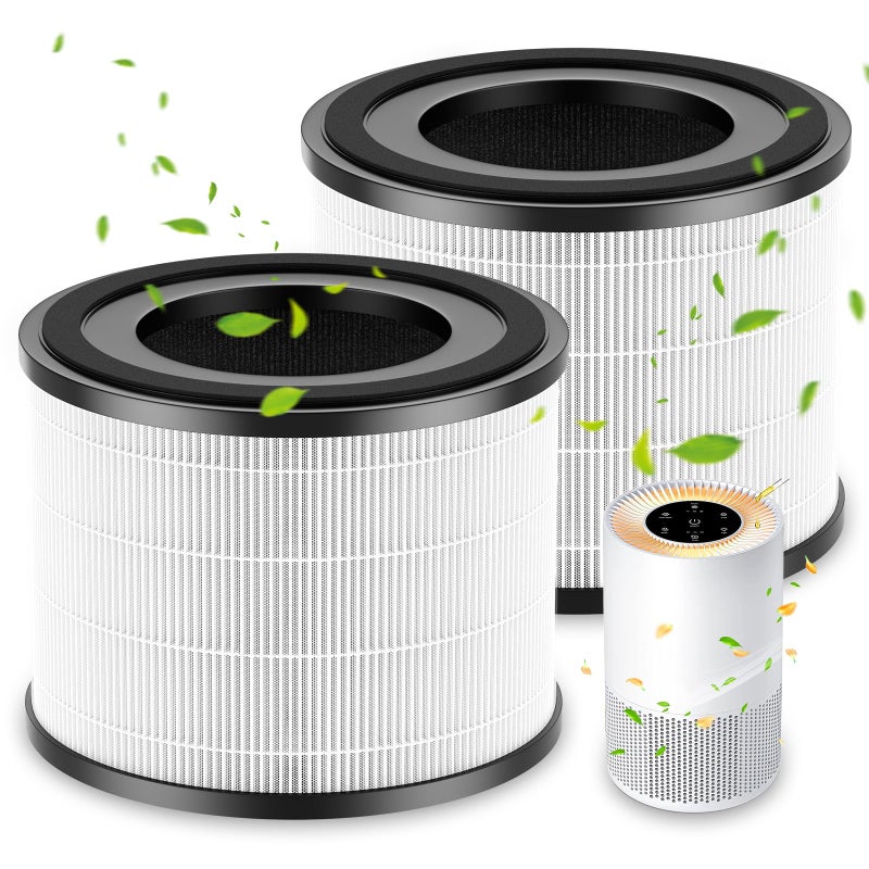 WILERDA AP-S0610L Replacement Filter Compatible with MOOKA AP-S0610L Air Puri-fier, Efficient Air Filter, 3-Stage Filtration System, 2 Pack - Image 1