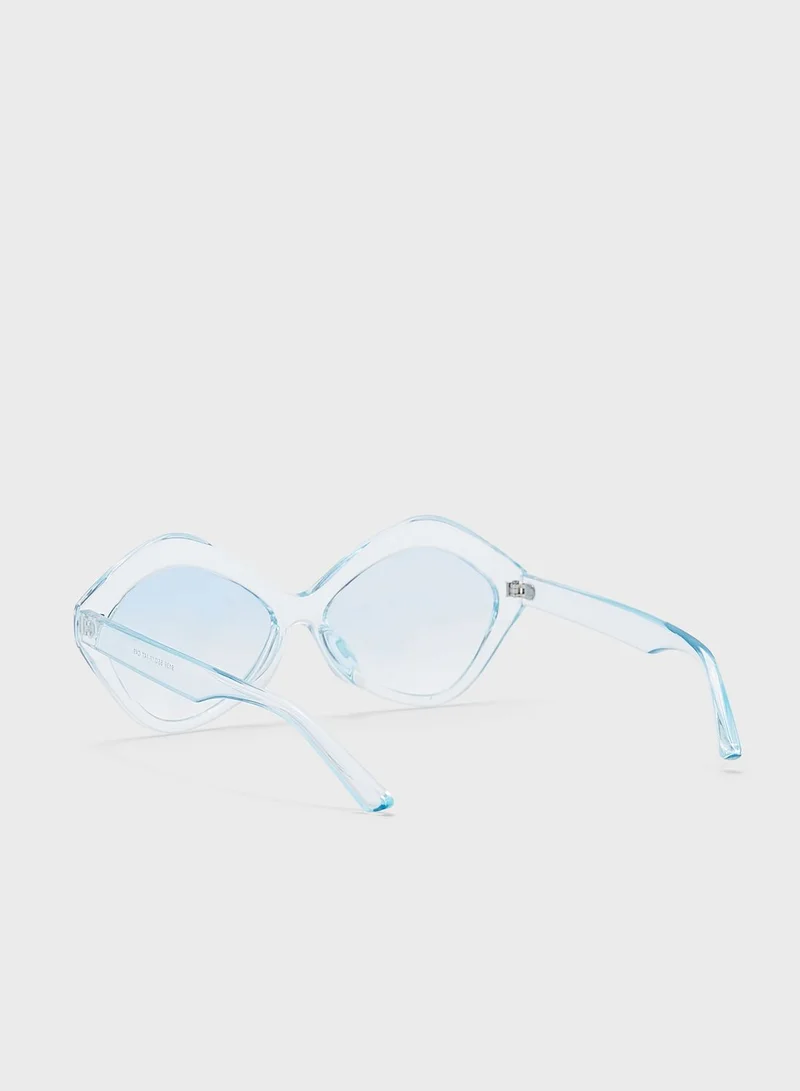 ELLA Oversized Angular Sunglasses