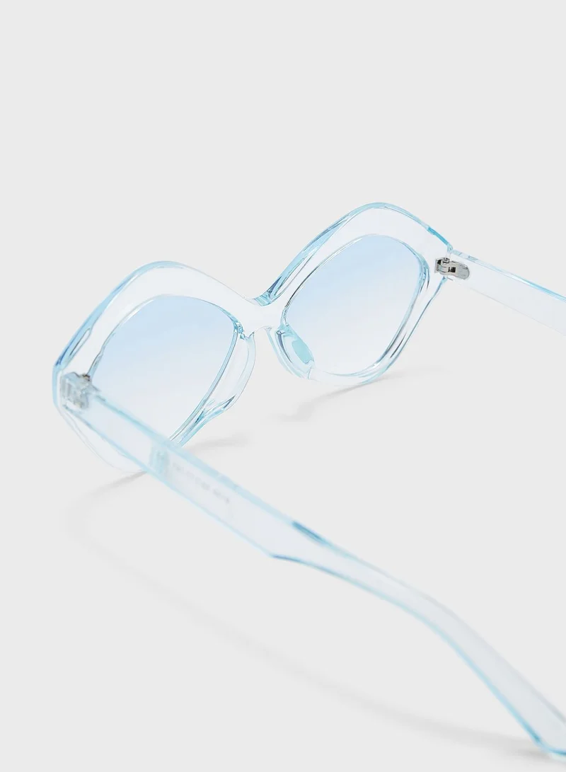 ELLA Oversized Angular Sunglasses