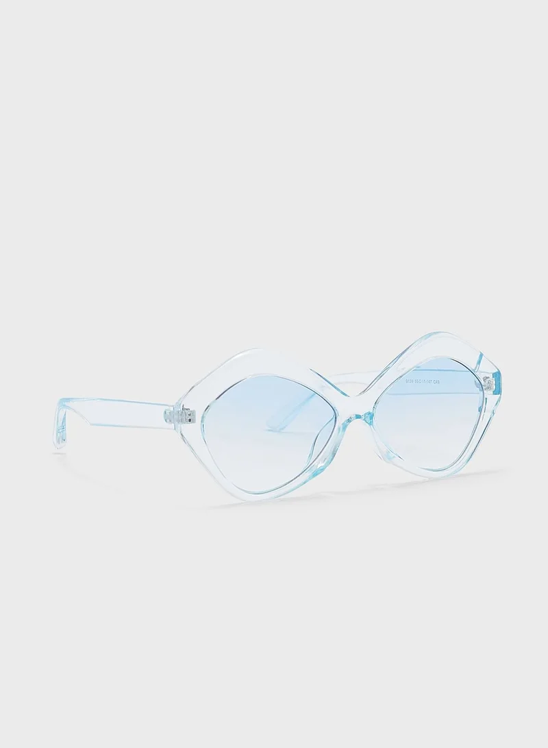 ELLA Oversized Angular Sunglasses