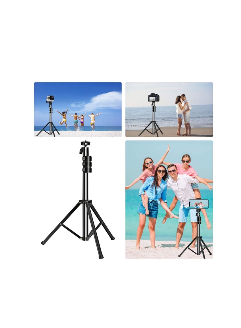 Selfie Stick Tripod 51" Extendable Cell Phone Tripod with Wireless Bluetooth Remote for iPhone, Android Phone & Cameras, Premium Aluminum Alloy Lightweight  - Image 3