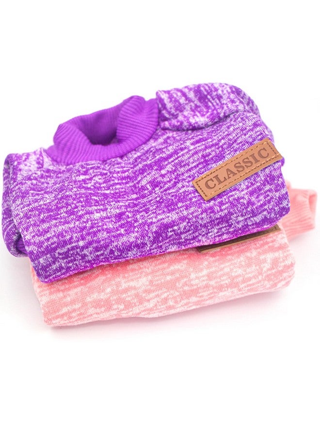 قطعتان من سترات الكلاب للكلاب الصغيرة لفصل الخريف والشتاء، ملابس الكلاب من الصوف النسائي، سترة جرو دافئة سميكة، سترة للكلاب الصغيرة للأولاد والبنات، مقاس XXS - Image 5