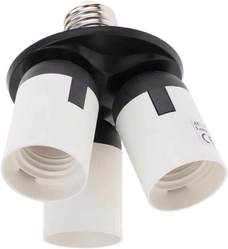 klarako3 in 1 Adjustable E27 to E27 Light Lamp Adapter Socket Splitter for LED Edison Light Bulb - Image 2