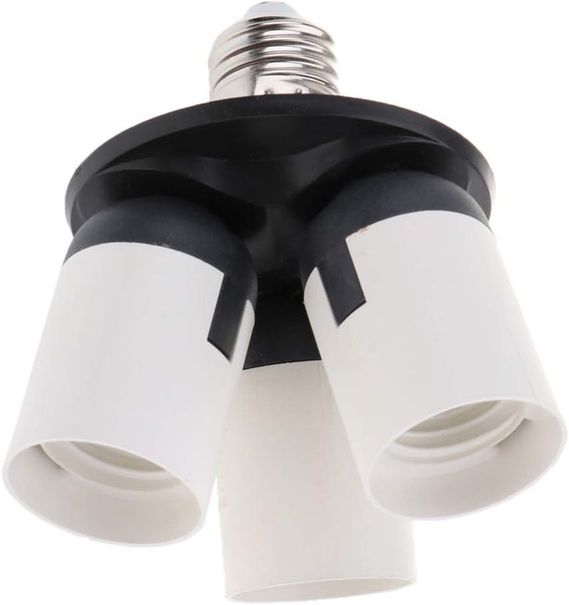 klarako3 in 1 Adjustable E27 to E27 Light Lamp Adapter Socket Splitter for LED Edison Light Bulb - Image 1