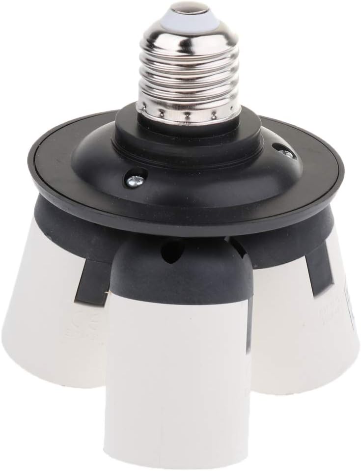 klarako3 in 1 Adjustable E27 to E27 Light Lamp Adapter Socket Splitter for LED Edison Light Bulb - Image 3
