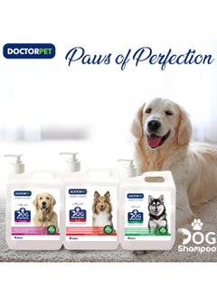 DOCTERPET Doctor Pet Dog Shampoo Biotin 5 Liters – Enriched with Biotin, Grape Seed Oil, Almond Oil & Vitamin E, Deep Cleaning & Nourishing Formula for Healthy Coat & Skin  - Image 4