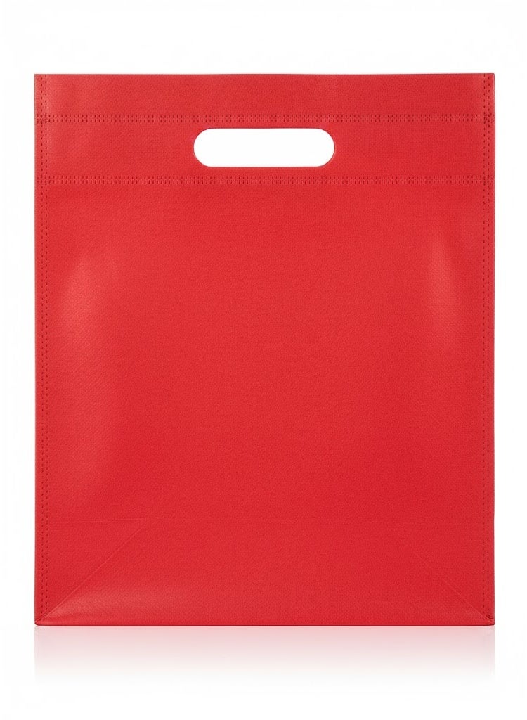 حقيبة هدايا قماشية، 25 قطعة، لون أحمر، 30 × 20 سم - Image 1