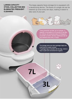 Kidle Intelligent Cat Litter Pan Large Capacity Automatic Cat Litter Box Closed Deodorising Cat Litter Box ﻿  - Image 3