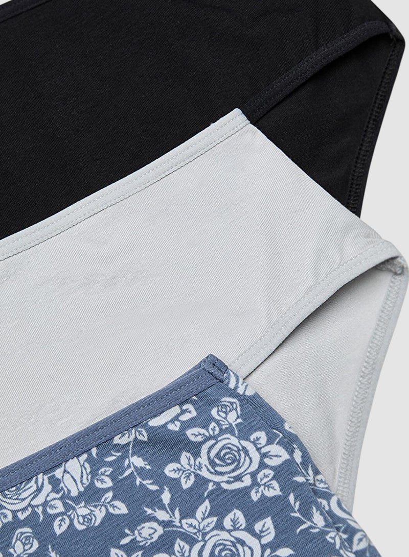 Penti Simple Roses Cover Slip Panties - Pack Of 3 - Image 5