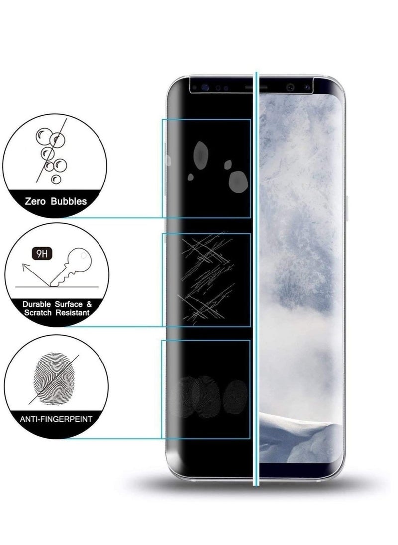 vesus (2 Pack)Privacy Screen protector compatible with Samsung Galaxy S21+ Screen Protector Tempered Glass [Anti-Glare][HD Full Coverage][Easy Installation][Scratch Resistant][9H Hardness] - Image 2