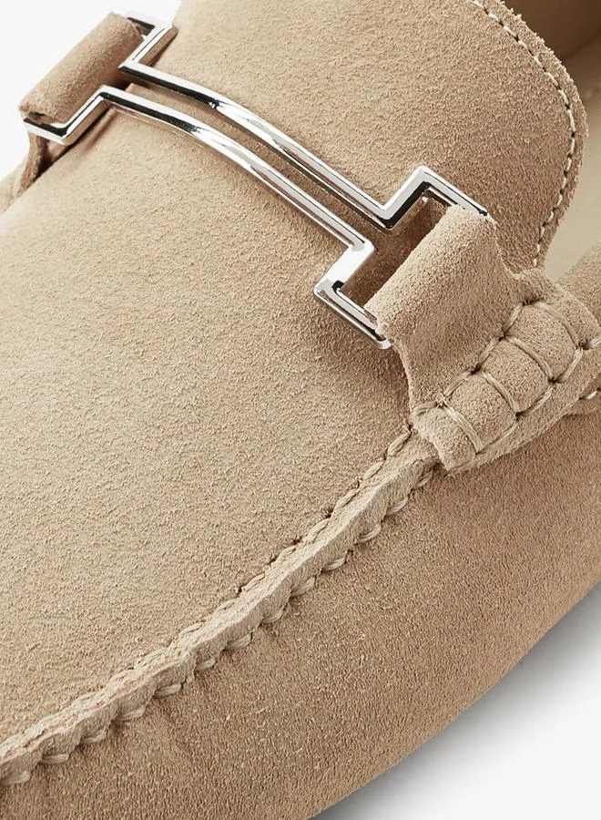 Renzo Ruganni  Men Metallic Trim Premium Suede Leather Loafers for Men | Best Price UAE