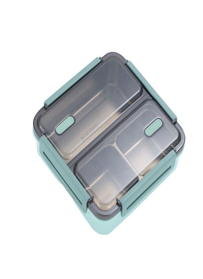 Loquat 304 Stainless Steel Three Compartment Insulated Lunch Box 