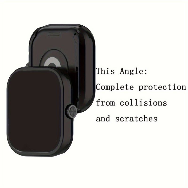 Pink Soft TPU Plated Bumper All Around Protective Case Screen Protector Compatible With Redmi Watch 4 Anti Scratch Cover - Image 3