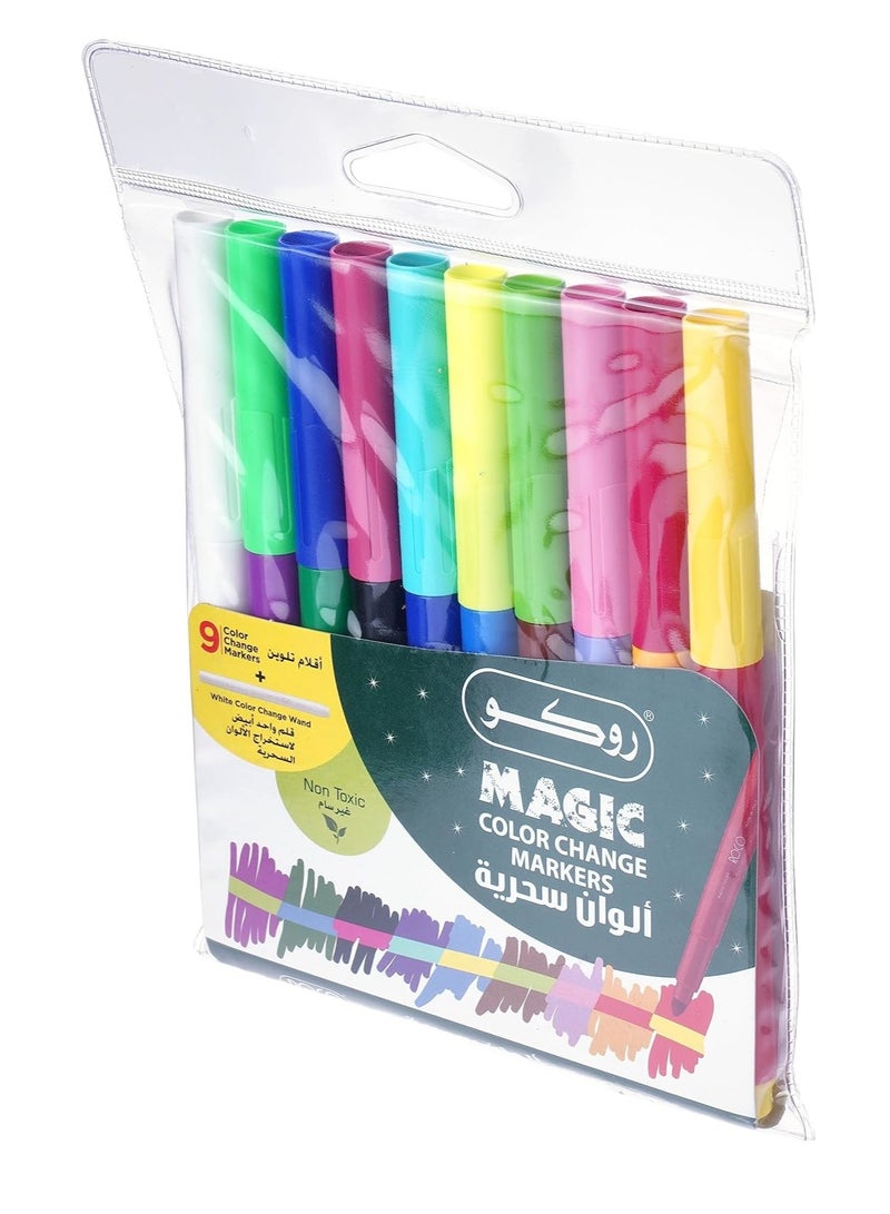 Buy ROCO 10 Pieces Magic Colour Change Markers Set Multicolour Online ...