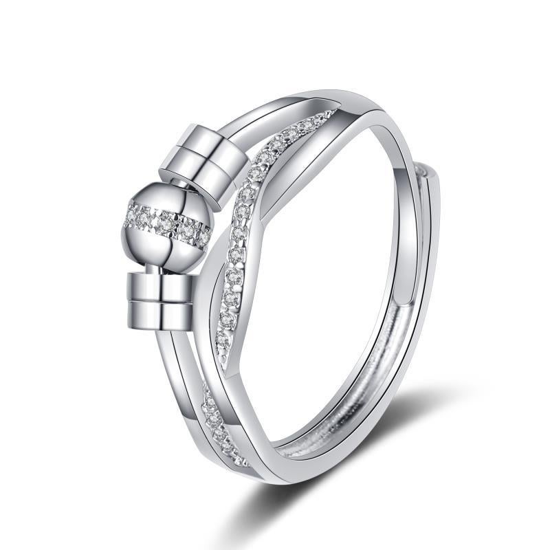 Europe and the United States  new anxiety temperament Internet famous smart ring female ins foreign trade hot sale light luxury exquisite food ringKL-057 KL-057