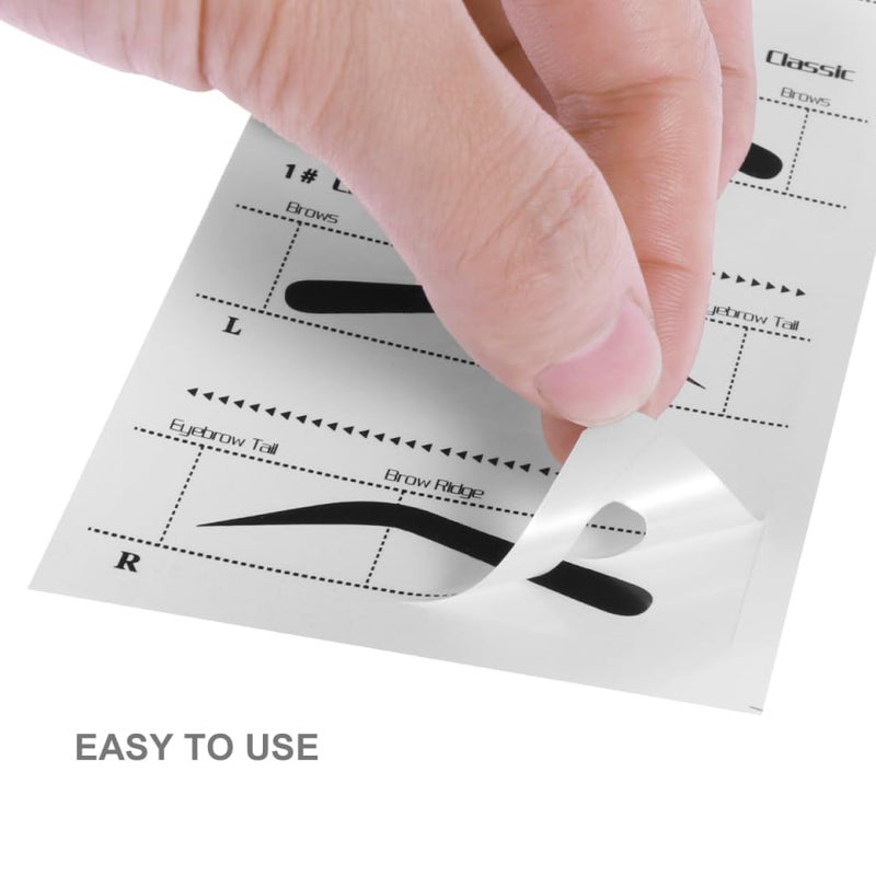 LALAFINA 10PCS Eyebrow Stencil 10 Styles Eyebrow Shaping Stickers Makeup Template for Precise Shaping and Beginners Makeup - Image 5